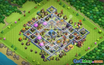 Top Town Hall 12 Base Layouts with Copy Link #53010