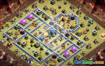 Top Town Hall 12 Base Layouts with Copy Link #53362