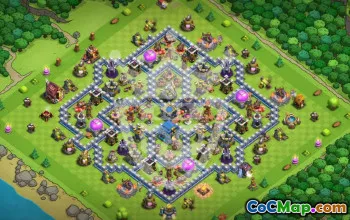 Top Town Hall 12 Base Layouts with Copy Links #53108