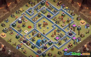 Top Town Hall 12 COC Base Layouts: Home ، War & Trophy #13216