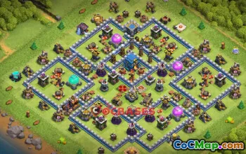 Top Town Hall 12 Farming Base - Anti 3 Stars & Ground #20676