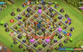 Top Town Hall 12 Farming Base for Clash of Clans - Anti 2 Star #24164