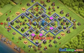 Top Town Hall 12 Hybrid Base: Anti 2 & 3 Stars Guide #23077
