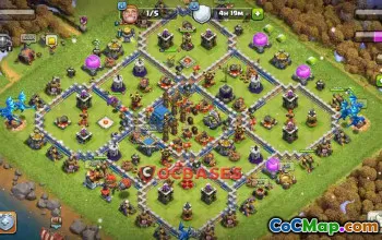 Top Town Hall 12 Hybrid Base: Anti 2 Stars Layouts #23458