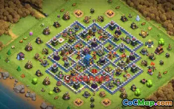 Top Town Hall 12 Hybrid Base Layouts | Clash of Clans #23771