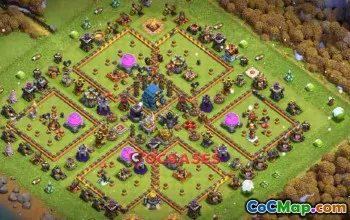 Top Town Hall 12 Trophy Base: Anti 2/3 Stars & Legends #23487