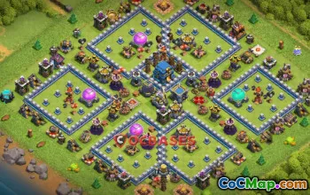 Top Town Hall 12 War Base: Anti 3 Stars & More #22775