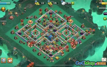 Top Town Hall 12 War Base: Anti 3 Stats & Dragon Defense #18858