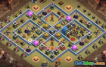 Верхняя военная база Ратуши 12 — Clash of Clans (Копировать ссылку) #18740