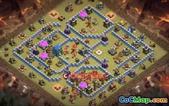 Top Town Hall 12 War Base for Clash of Clans - Copy Base! #23617