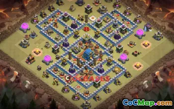 Top Town Hall 12 War Base Layouts - Clash of Clans #24075