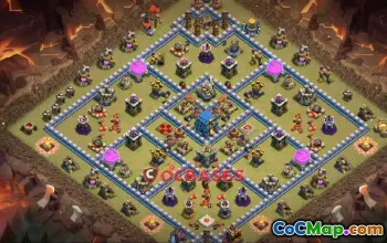 Top Town Hall 12 War Base Layouts for Clash of Clans #23371