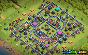 Top Town Hall 13 Anti-Ground Base Designs - Clash of Clans #20425