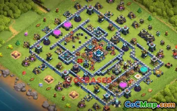 Top Town Hall 13 Base - Anti 2 Stars & Anti Air Setup #20554
