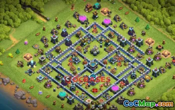 Top Town Hall 13 Base Designs - Anti 2 Star & Anti Air #20769