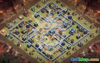 Top Town Hall 13 Base Layout for Clash of Clans #52961