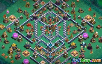 Top Town Hall 13 Base Layouts & Maps for CoC #14862