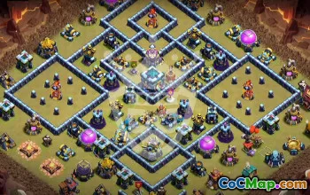 Top Town Hall 13 Base Layouts with Copy Link #52877