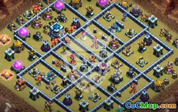 Top Town Hall 13 Base Layouts with Copy Link #52885