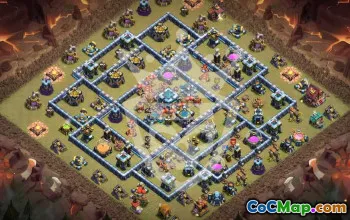 Top Town Hall 13 Base Layouts with Copy Link #53357