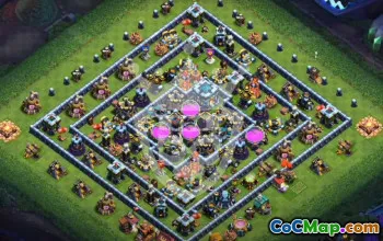 Top Town Hall 13 Base Layouts with Copy Link #54351