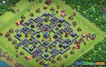 Top Town Hall 13 Base Layouts with Copy Link #56665