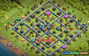 Top Town Hall 13 Base: Symmetric, Anti-3 Star & Anti-Air #20363