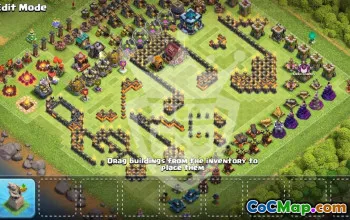 Top Town Hall 13 Clash of Clans Base Layouts #55800