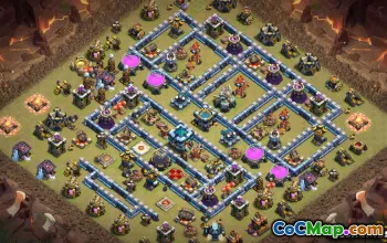 Balai Kota Teratas 13 Clash of Clans Layout & Maps #9368