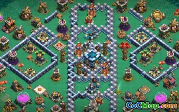 Top Town Hall 13 COC Baslayouter och kartor för framgång #14784