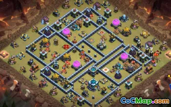 Top Town Hall 13 CoC Base Layouts & Maps for War #17094