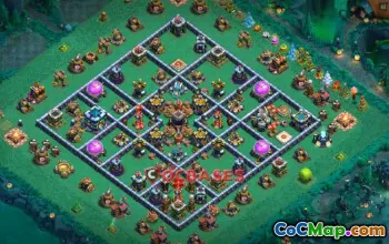 Top Town Hall 13 Farming Base: Anti-3 Star & Electro Dragon #24278