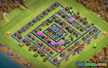 Top Town Hall 13 Farming Base - Anti 3 Star with Copy Link #24304