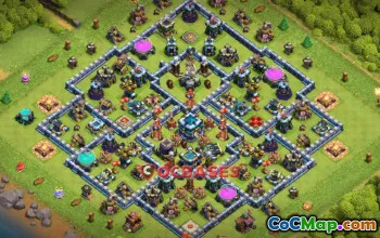 Top Town Hall 13 Farming Base | Anti-Ground & Anti-3 Star #18978