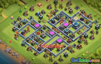 Top Town Hall 13 Farming Base | Clash of Clans Copy Link #22660