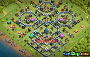Top Town Hall 13 Farming Base - Copy Link | Clash of Clans #21399