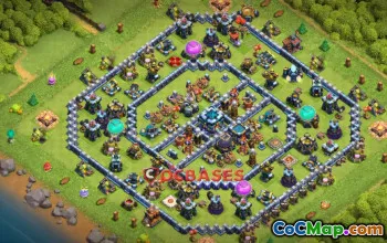 Top Town Hall 13 Farming Base & Copy Link - Clash of Clans #21884