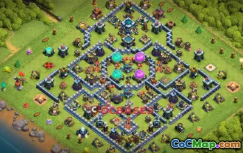 Top Town Hall 13 Farming Base with Copy Link | Clash of Clans #21617