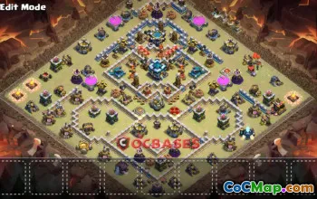 Top Town Hall 13 Hybrid Base – Clash of Clans #21974