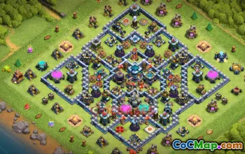Top Town Hall 13 Hybrid Base Designs | Clash of Clans #21383