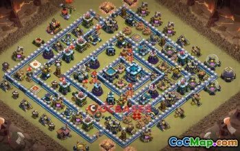 Top Town Hall 13 War Base | Clash of Clans Base Link #22590