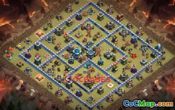 Top Town Hall 13 War Base | Clash of Clans Copy Link #19008