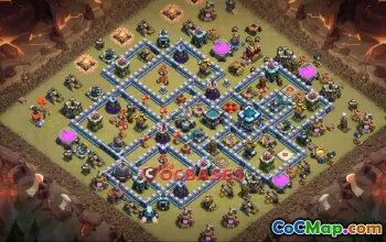 Top Town Hall 13 War Base & Copy Link - Clash of Clans #23717