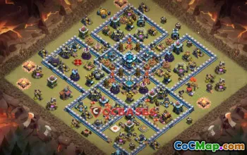 Top Town Hall 13 War Base Copy Link for Clash of Clans #22600
