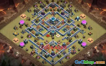 Top Town Hall 13 War Base | Copy Link for Clash of Clans #23226