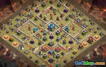 Top Town Hall 13 War Base Layout k5bxe #57157