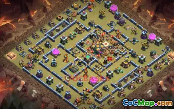 Top Town Hall 14 Anti 3-Star War Base | Clash of Clans #20779