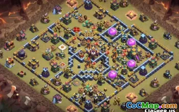 Nejlepší radnice 14 Base Layouts & CoC Maps for War #13563