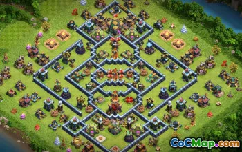 Top Town Hall 14 Base Layouts for CoC: Maps & Links #17561