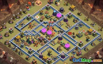 Topp rådhus 14 Baseoppsett og lenker for COC #13208